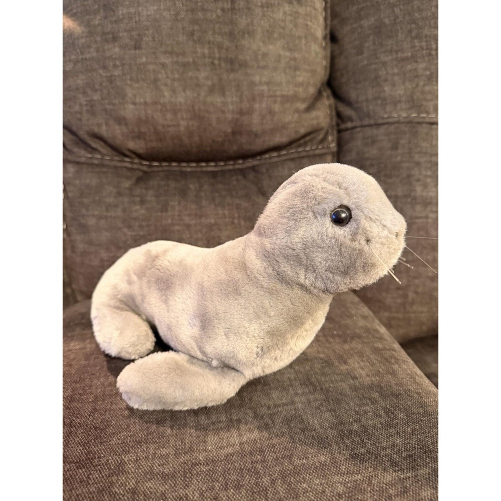 Vintage 1976 Dakin Gray Seal Plush